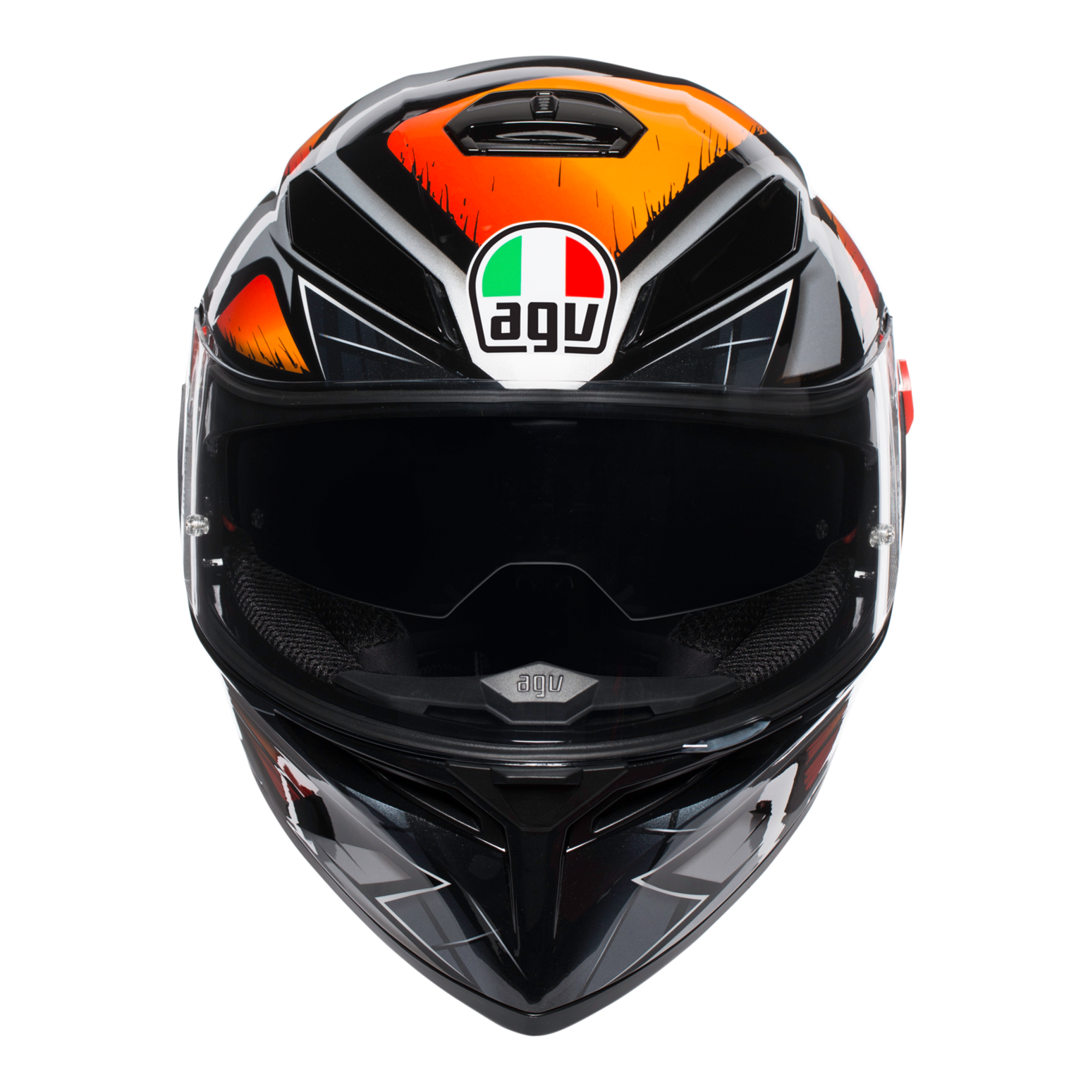 AGV K3 SV Liquefy Grey / Orange Helmet FREE UK DELIVERY