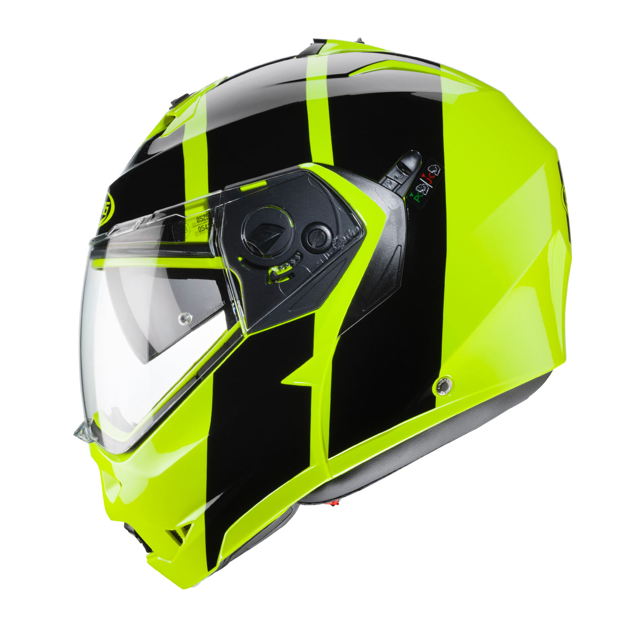 Caberg Duke - Impact - Flo Yellow / Black | Flip Front Helmets | FREE UK  DELIVERY