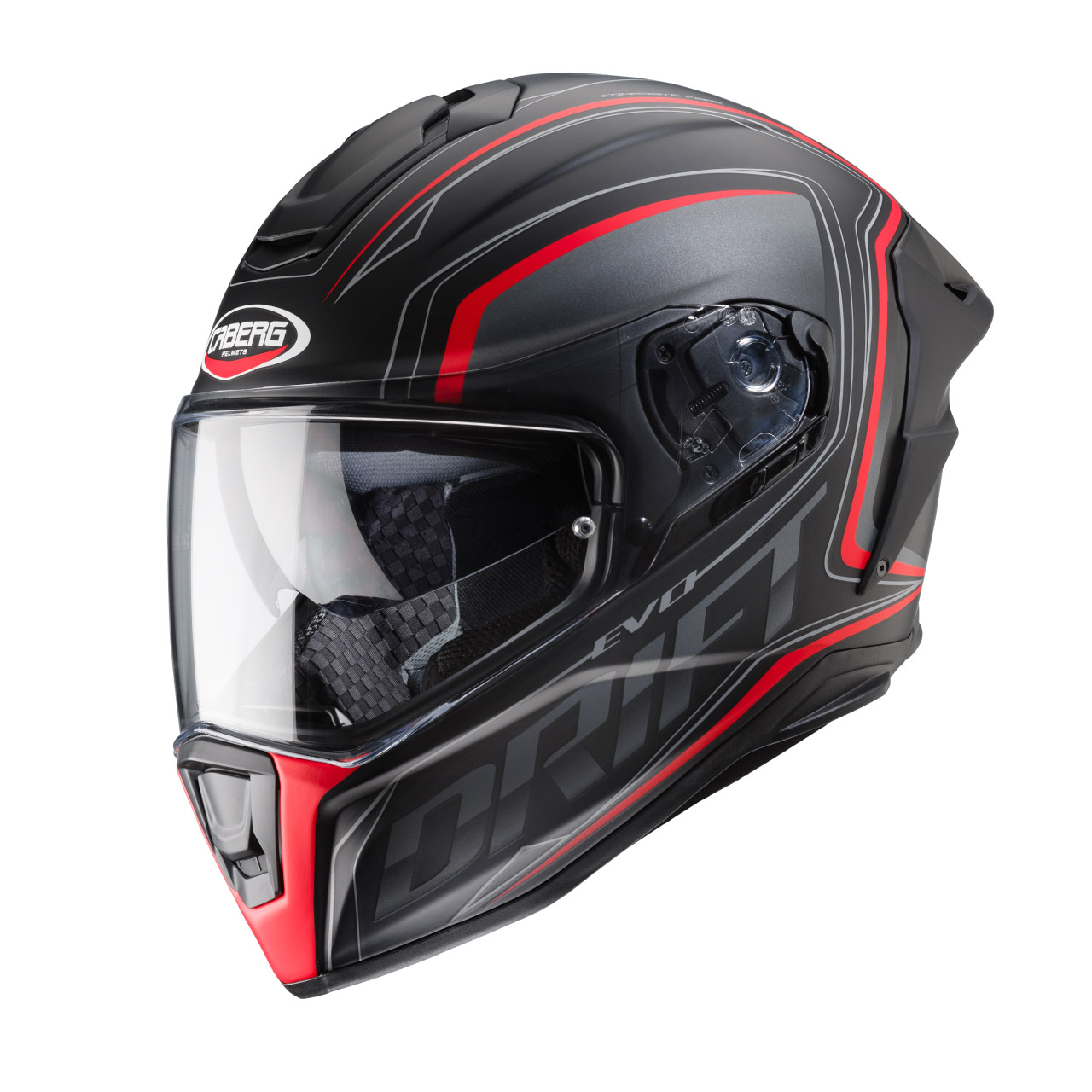 Caberg Drift Evo Integra - Black / Anthracite / Red | Full Face Helmets |  FREE UK DELIVERY