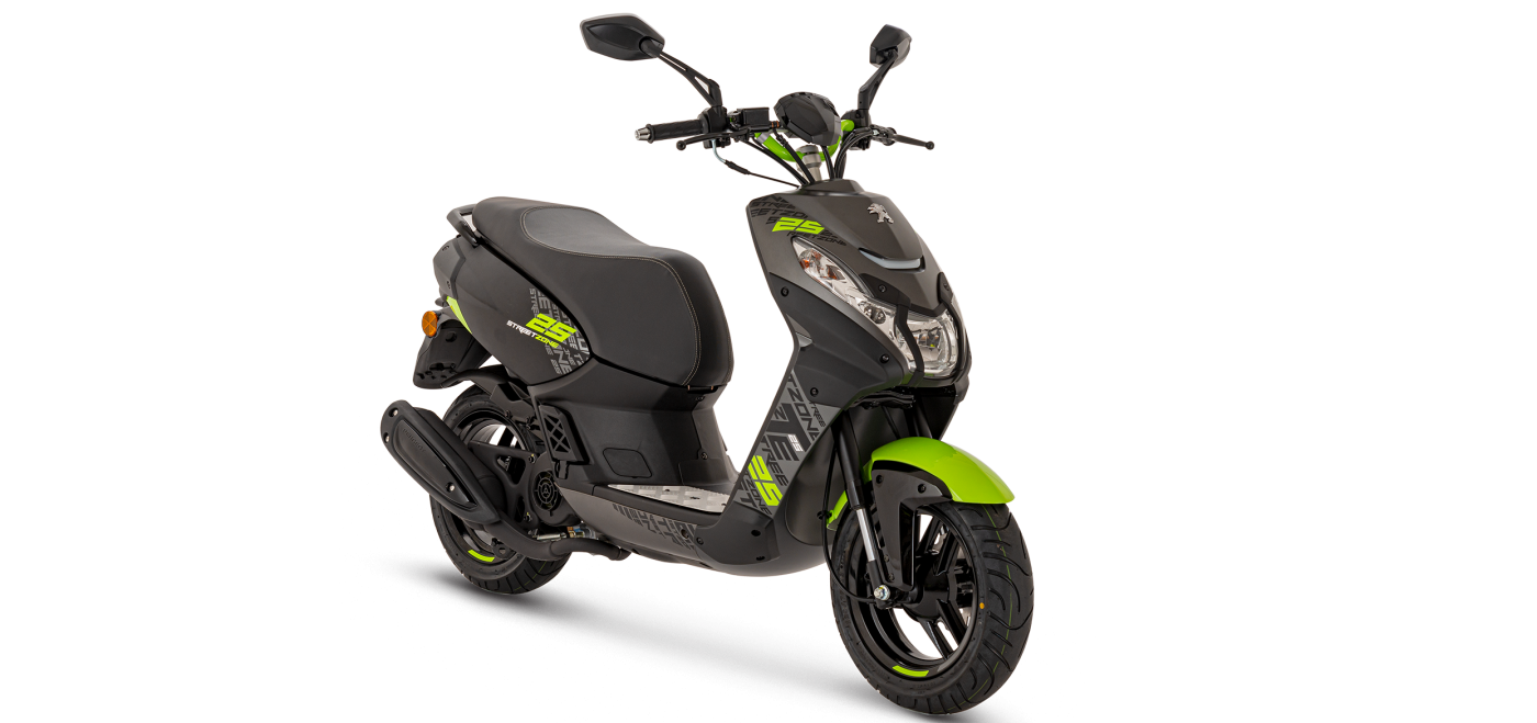 Peugeot Streetzone 50cc Fluo Apple Green Peugeot Scooters UK Nottinghamshire