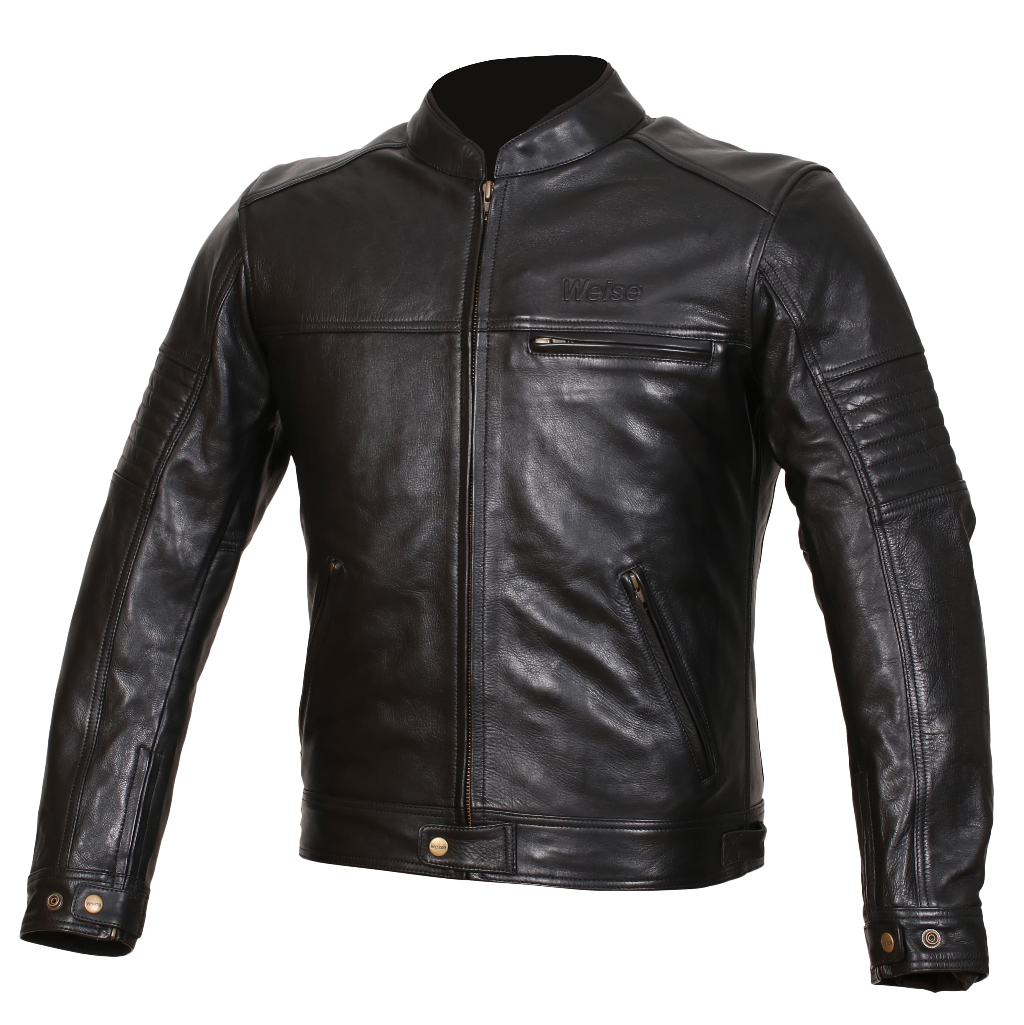 Weise Cabot Leather Jacket - Black | Weise Motorcycle Clothing | Two ...