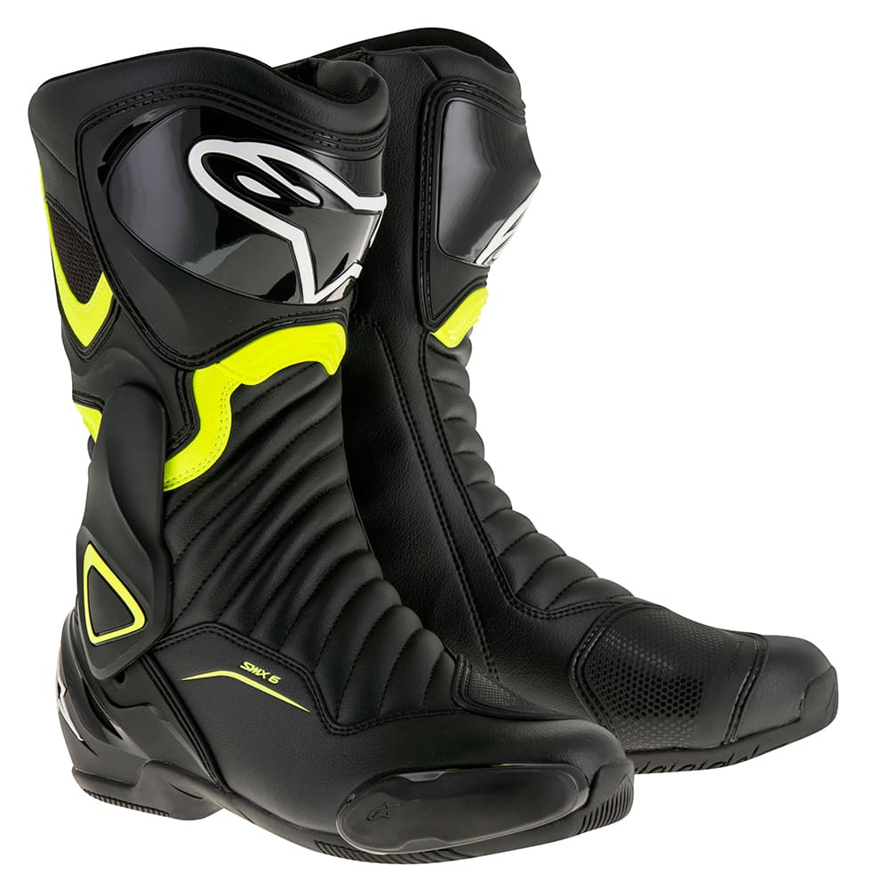 Alpinestars SMX-6 V2 Boots - Black / Yellow Fluo | Two Wheel