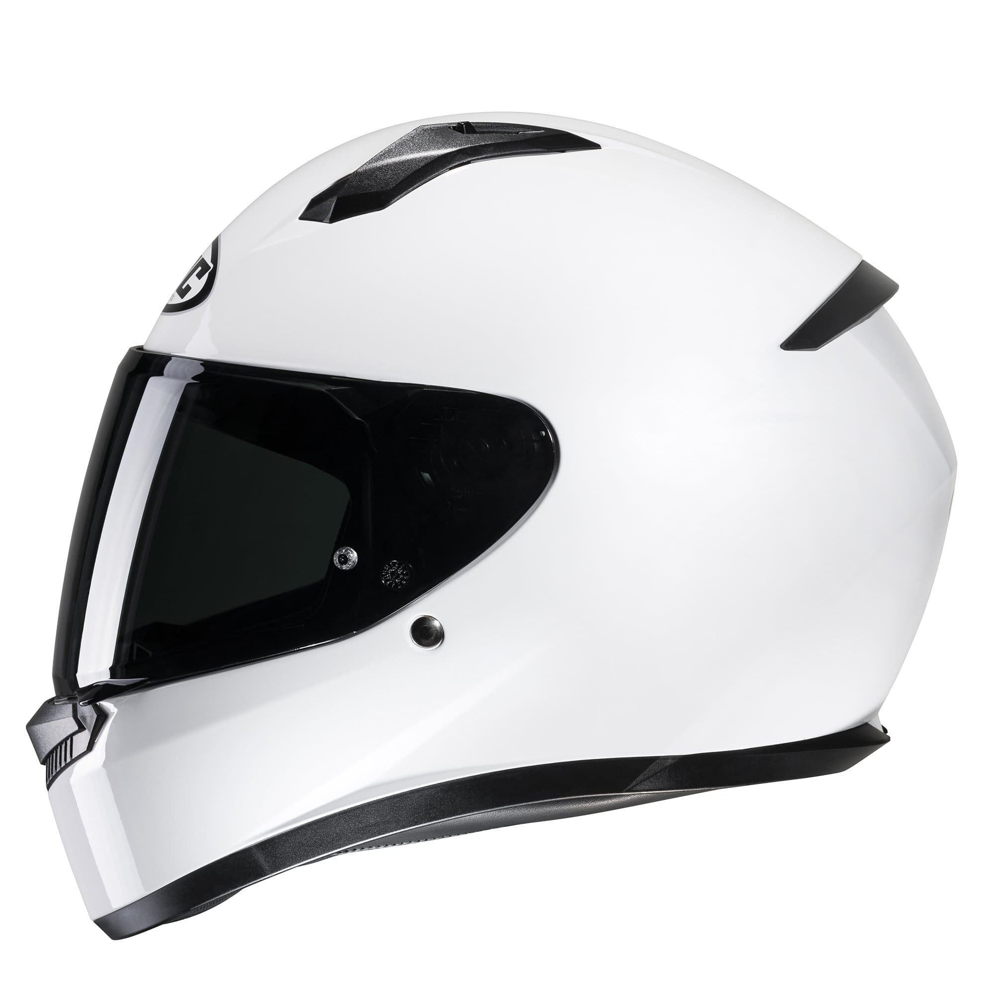 HJC C10 Gloss White HJC Motorcycle Helmets Two Wheel Centre