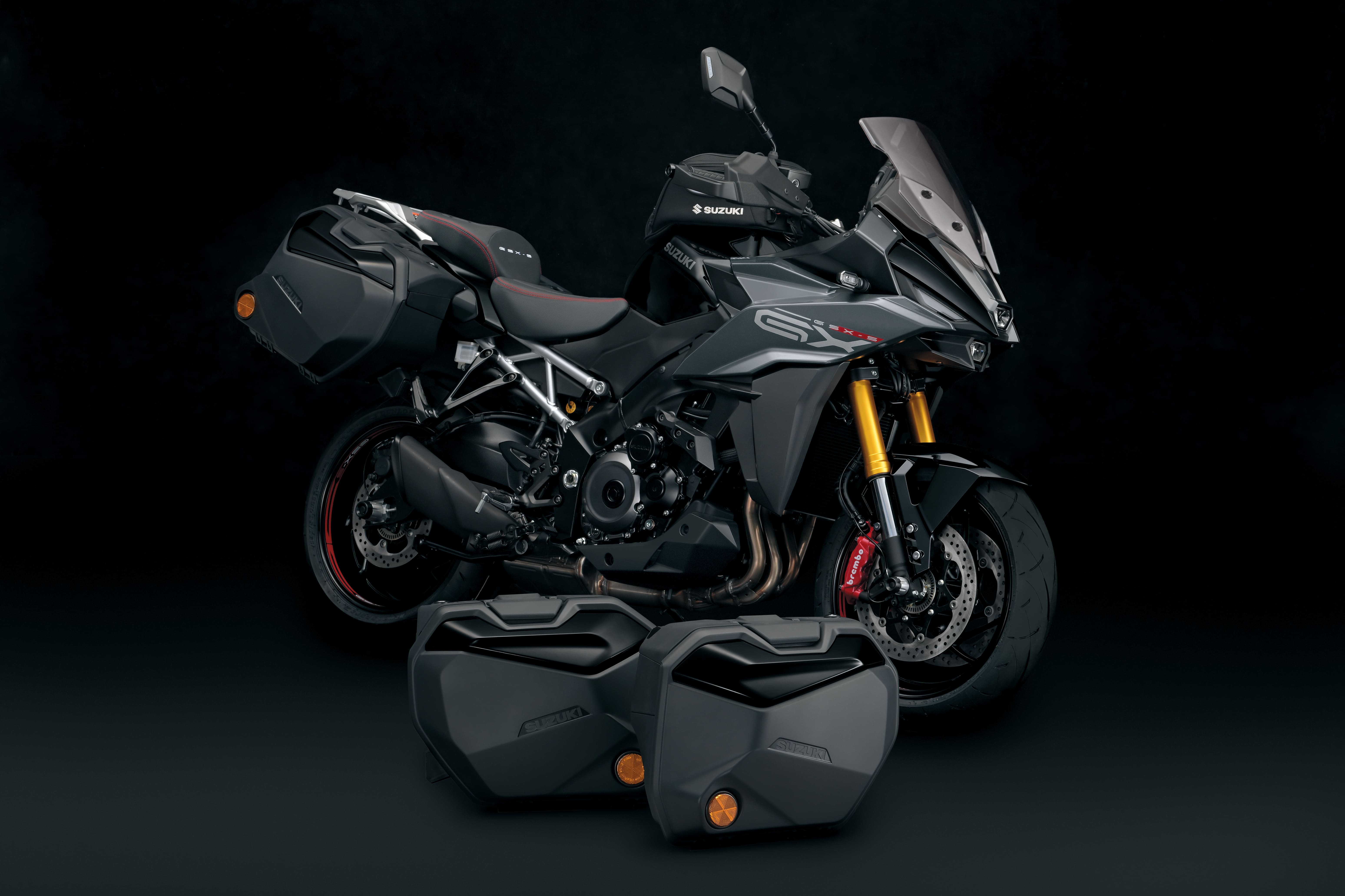 Suzuki GSX-S1000 GX Side Case Set Glass Sparkle Black Suzuki