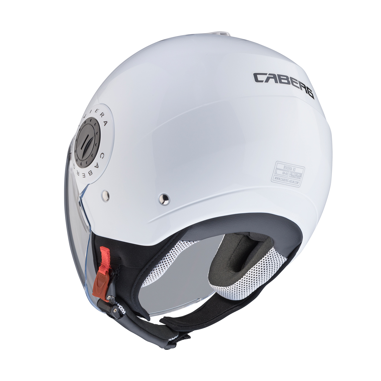 Caberg Riviera V3 White | Open Face Helmets | FREE UK DELIVERY