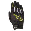 Alpinestars Atom Textile Short Cuff Gloves - Black / White / Yellow Fluo