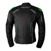 RST S1 CE Leather Jacket - Black / Grey / Neon Green | Free UK Delivery