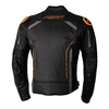 RST S1 CE Leather Jacket - Black / Grey / Neon Orange