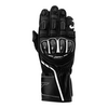 RST S1 CE Leather Motorcycle Gloves - Black / Black / White | Free UK Delivery