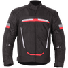 Duchinni Mistral CE Mesh Textile Motorcycle Jacket - Black/Red