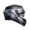 AGV K3 Compound - Matt Black/Grey | AGV Motorcycle Helmets | Free UK Delivery from Two Wheel Centre Mansfield Ltd