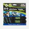 ROK Straps -  Motorcycle / ATV Stretch Straps - Black / Blue / Green Reflective