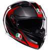 AGV K3 Striga - Matt Black/Grey/Red | AGV Motorcycle Helmets | Free UK Delivery from Two Wheel Centre Mansfield Ltd