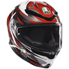 AGV K6-S Reeval - White/Grey/Red | AGV Motorcycle Helmets | Free UK Delivery from Two Wheel Centre Mansfield Ltd