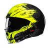HJC i20 Furia - Matt Black / Yellow | HJC Open Face Helmets at Two Wheel Centre