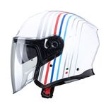 Caberg Flyon Bakari - White / Silver | Caberg Helmets at Two Wheel Centre