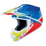 HJC CS-MX 2 Ellusion - Blue / White / Flo | Off Road and MX Helmets | Two Wheel Centre