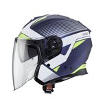 Caberg Flyon Rio - Matt Blue/White/Yellow/Silver | Caberg Helmets at Two Wheel Centre