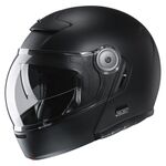 HJC V90 Retro Flip Front Helmet - Matt Black | HJC Helmets at Two Wheel Centre | Free UK Delivery