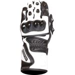 Duchinni DR1 CE Leather Motorcycle Gloves - Black/White