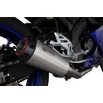 Scorpion Red Power Full Exhaust System - Yamaha YZF-R125 (2021 - Current) - Stainless Steel