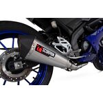 Scorpion Serket Taper Full Exhaust System - Yamaha YZF-R125 (2021 - Current) - Stainless Steel