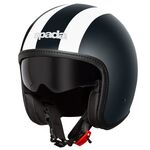 Spada Ace Open Face Helmet - Viper - Matt Black / White | Spada Helmets at Two Wheel Centre | Free UK Delivery