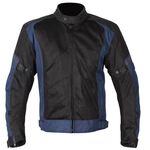 Spada Alberta Vented Textile Jacket - Black / Blue | Free UK Delivery