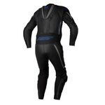 RST S1 CE Leather Suit - Black / Grey / Neon Blue | Free UK Delivery