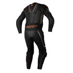 RST S1 CE Leather Suit - Black / Grey / Neon Orange | Free UK Delivery