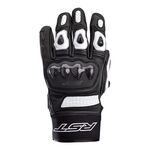 RST Freestyle 2 CE Leather Motorcycle Gloves - White | Free UK Delivery