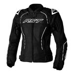 RST S1 CE Ladies Mesh Textile Jacket - Black / White | Free UK Delivery