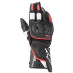 Alpinestars SP-2 V3 Gloves - Black / White / Bright Red