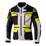 RST Pro Series Adventure X-Treme Race Department CE Textile Jacket - Silver / Navy / Yellow | Free UK Delivery