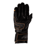 RST S1 CE Leather Motorcycle Gloves - Black / Grey / Neon Orange | Free UK Delivery