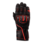 RST S1 CE Leather Motorcycle Gloves - Black / Grey / Red | Free UK Delivery