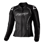 RST S1 CE Ladies Leather Jacket - Black / White | Free UK Delivery