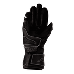 RST S1 CE Ladies Leather Motorcycle Gloves - Black / Black / White | Free UK Delivery