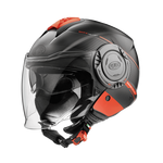 Premier Cool Open Face Helmet - Black / Red | Premier Helmets from Two Wheel Centre