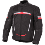 Duchinni Mistral CE Mesh Textile Motorcycle Jacket - Black/Red