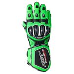 RST Tractech Evo 4 CE Leather Gloves - Neon Green / Black | Free Delivery from Two Wheel Centre Mansfield
