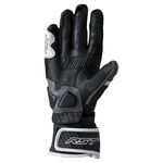 RST Fulcrum CE Leather Motorcycle Gloves - Grey / White / Black | Free UK Delivery from Two Wheel Centre Mansfield Ltd