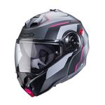 Caberg Duke Evo Move - Matt Gun Metal/Black/Fuchsia | Caberg Motorcycle Helmets | Free UK Delivery