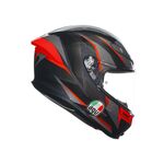 AGV K6-S Slashcut - Black/Grey/Red | AGV Motorcycle Helmets | Free UK Delivery from Two Wheel Centre Mansfield Ltd