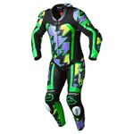 RST Pro Series Evo Airbag CE Leather One Piece Suit - Neon Green/Purple Bolt | Free UK Delivery from Two Wheel Centre Mansfield Ltd