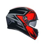 AGV K3 Compound - Black/Red | AGV Motorcycle Helmets | Free UK Delivery from Two Wheel Centre Mansfield Ltd