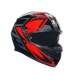 AGV K3 Compound - Black/Red | AGV Motorcycle Helmets | Free UK Delivery from Two Wheel Centre Mansfield Ltd