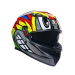 AGV K3 Birdy 2.0 - Grey/Yellow/Red | AGV Motorcycle Helmets | Free UK Delivery from Two Wheel Centre Mansfield Ltd