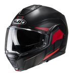 HJC i100 Beis - Black / Red | HJC Helmets at Two Wheel Centre | Free UK Delivery