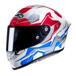 HJC RPHA 1 Nomaro - White / Red / Blue | HJC Motorcycle Helmets | Free UK Delivery